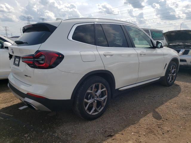 5UX53DP01N9K76005 - 2022 BMW X3 XDRIVE30I WHITE photo 3