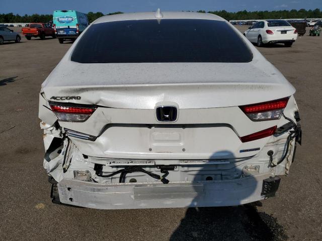 1HGCV3F5XMA004724 - 2021 HONDA ACCORD HYBRID EXL WHITE photo 6