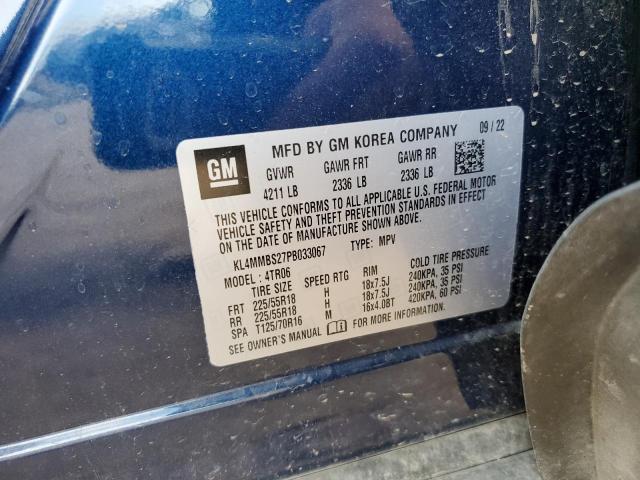 KL4MMBS27PB033067 - 2023 BUICK ENCORE GX PREFERRED BLUE photo 13