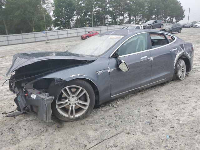 5YJSA1H1XEFP40446 - 2014 TESLA MODEL S GRAY photo 1