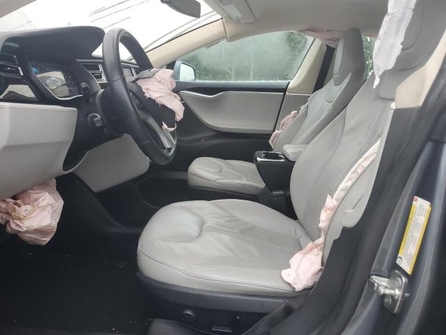 5YJSA1H1XEFP40446 - 2014 TESLA MODEL S GRAY photo 7
