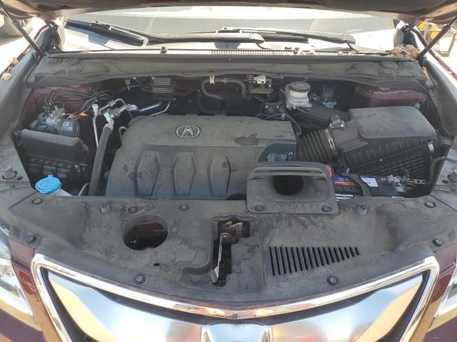 5J8TB4H74HL014740 - 2017 ACURA RDX ADVANCE BURGUNDY photo 12