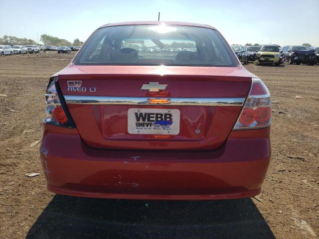 KL1TD5DE6BB206801 - 2011 CHEVROLET AVEO LS წითელი ფოტო 6