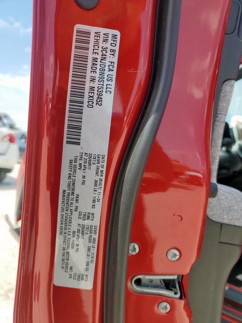 3C4NJDBN9ST539452 - 2025 JEEP COMPASS LATITUDE 红色 照片 12