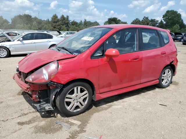 JHMGD38607S055106 - 2007 HONDA FIT S წითელი ფოტო 1