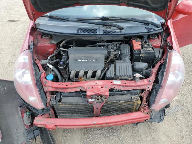 JHMGD38607S055106 - 2007 HONDA FIT S წითელი ფოტო 11