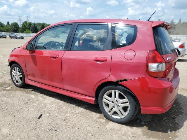 JHMGD38607S055106 - 2007 HONDA FIT S წითელი ფოტო 2