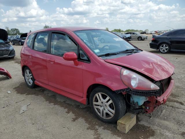 JHMGD38607S055106 - 2007 HONDA FIT S წითელი ფოტო 4