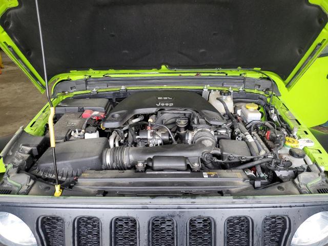 1C4HJXAG2MW817025 - 2021 JEEP WRANGLER SPORT GREEN photo 11