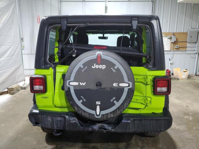 1C4HJXAG2MW817025 - 2021 JEEP WRANGLER SPORT GREEN photo 6