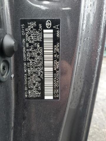 JTKJF5C75GJ015583 - 2016 TOYOTA SCION TC ნაცრისფერი ფოტო 13