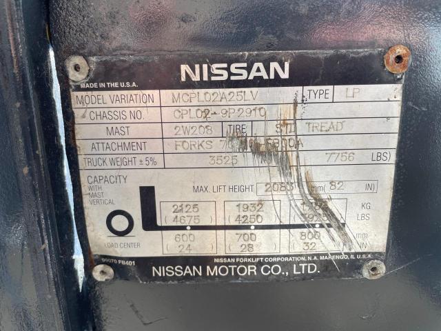 CPL029P2910 - 2002 NISSAN MCPL02A25 SILVER photo 10