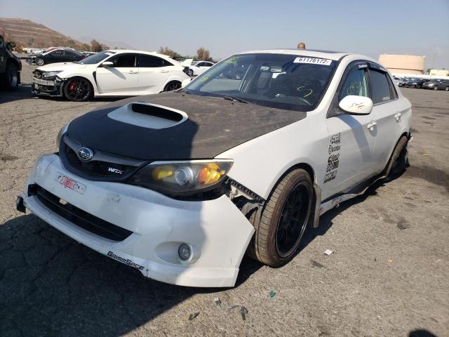 JF1GE76649G501519 - 2009 SUBARU IMPREZA WRX WHITE photo 2