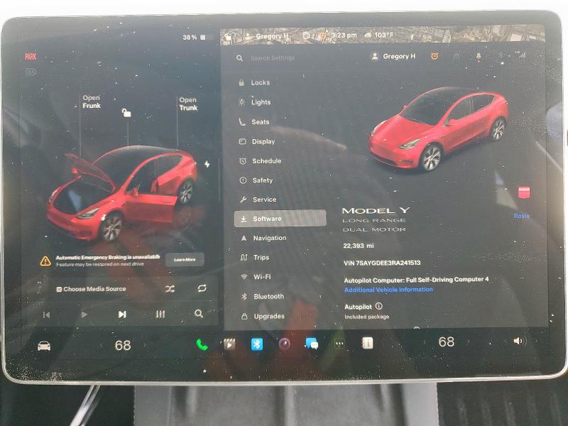 7SAYGDEE3RA241513 - 2024 TESLA MODEL Y Qırmızı foto 9
