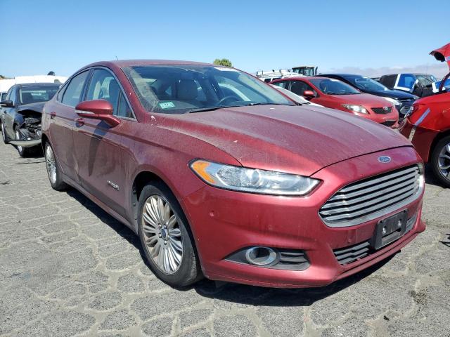 3FA6P0LU5FR134215 - 2015 FORD FUSION SE HYBRID RED photo 4