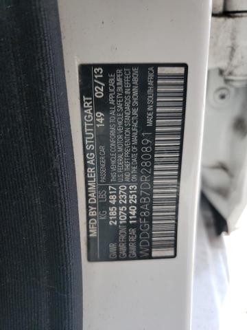 WDDGF8AB7DR280891 - 2013 MERCEDES-BENZ C 300 4MATIC WHITE photo 12