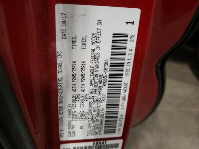 5TFRX5GN6HX101774 - 2017 TOYOTA TACOMA ACCESS CAB Қызыл фото 13