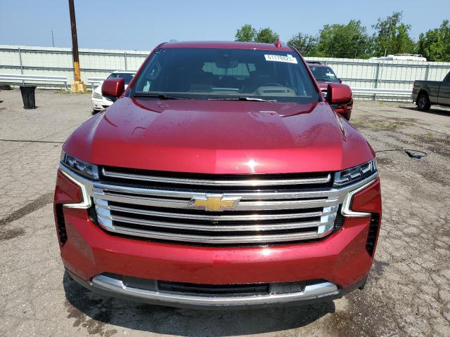 1GNSKTKL0MR428834 - 2021 CHEVROLET TAHOE K1500 HIGH COUNTRY RED photo 5