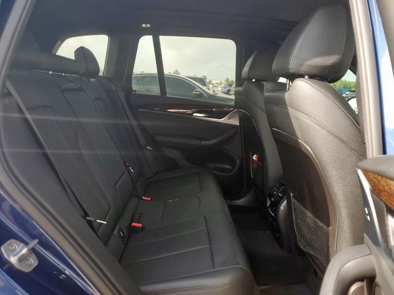 5UXTR7C58KLR49668 - 2019 BMW X3 SDRIVE30I BLUE photo 11