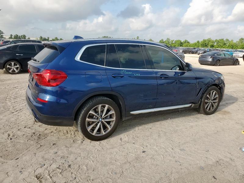 5UXTR7C58KLR49668 - 2019 BMW X3 SDRIVE30I BLUE photo 3