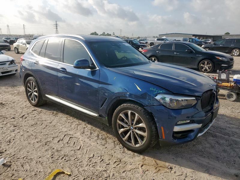 5UXTR7C58KLR49668 - 2019 BMW X3 SDRIVE30I BLUE photo 4
