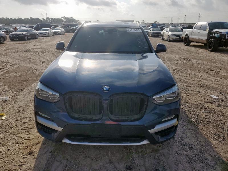 5UXTR7C58KLR49668 - 2019 BMW X3 SDRIVE30I BLUE photo 5