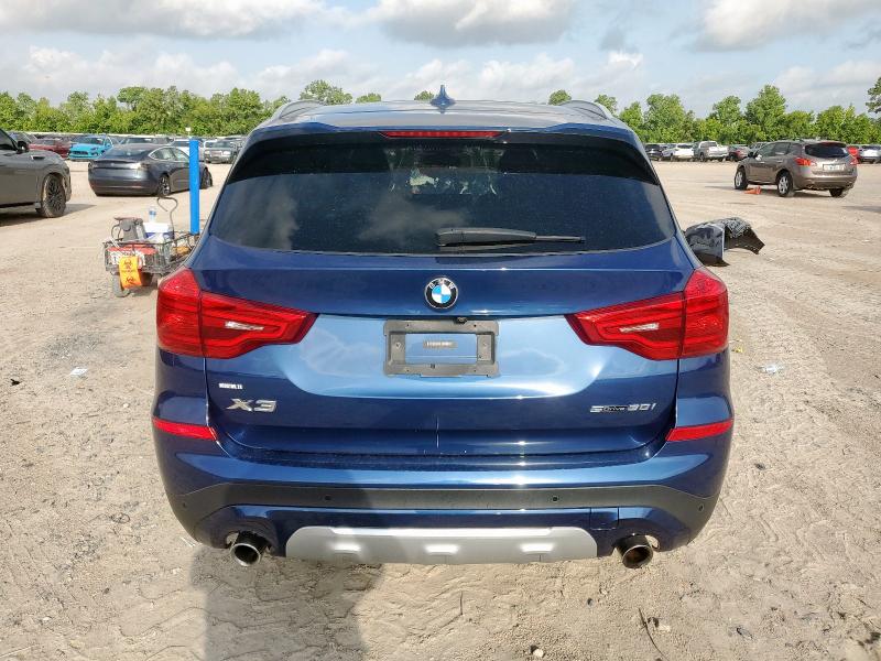 5UXTR7C58KLR49668 - 2019 BMW X3 SDRIVE30I BLUE photo 6