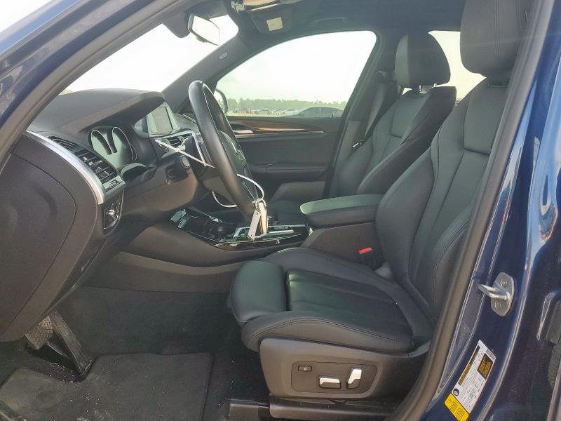 5UXTR7C58KLR49668 - 2019 BMW X3 SDRIVE30I BLUE photo 7