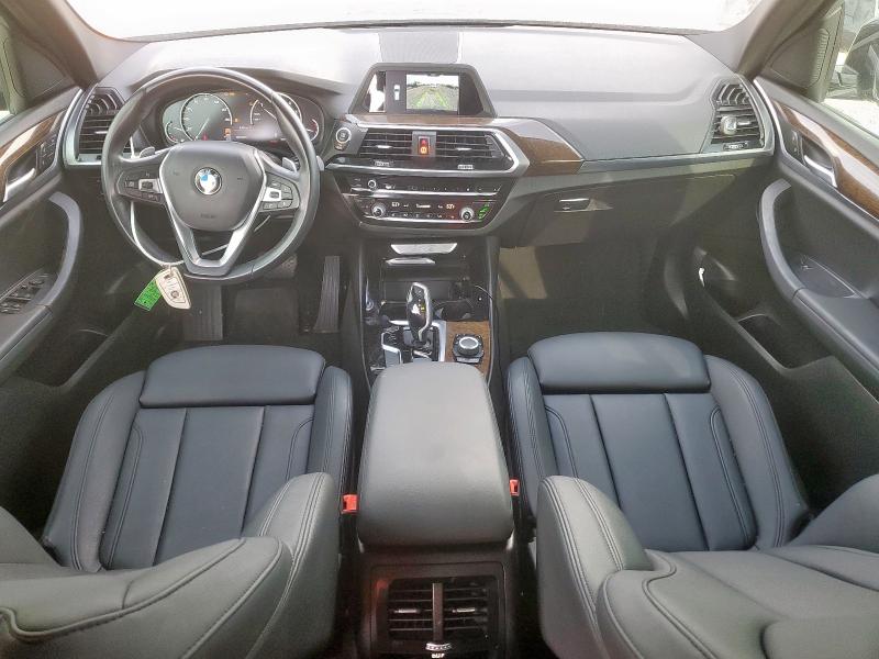 5UXTR7C58KLR49668 - 2019 BMW X3 SDRIVE30I BLUE photo 8