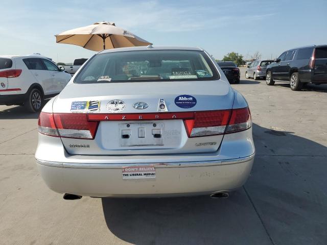 KMHFC46F88A310726 - 2008 HYUNDAI AZERA SE SILVER photo 6