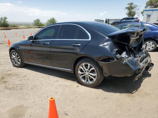 55SWF4KB4GU101101 - 2016 MERCEDES-BENZ C 300 4MATIC BLACK photo 2