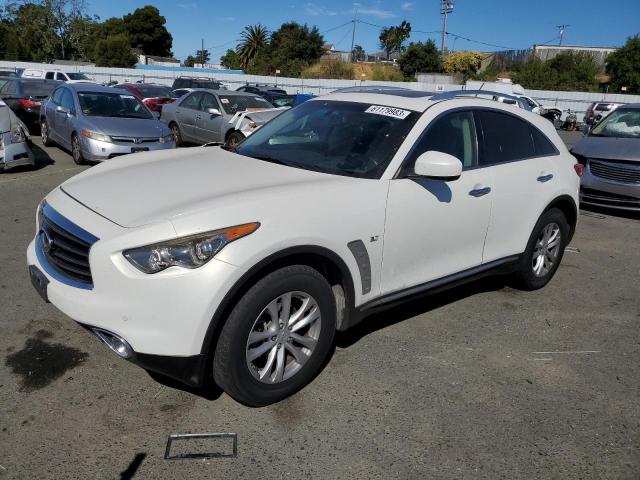 JN8CS1MW8EM413509 - 2014 INFINITI QX70 WHITE photo 1