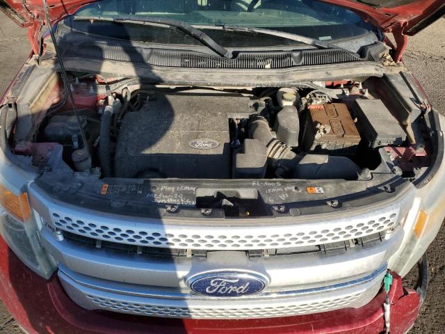 1FM5K8D87DGA22777 - 2013 FORD EXPLORER XLT Burgund zdjęcie 12