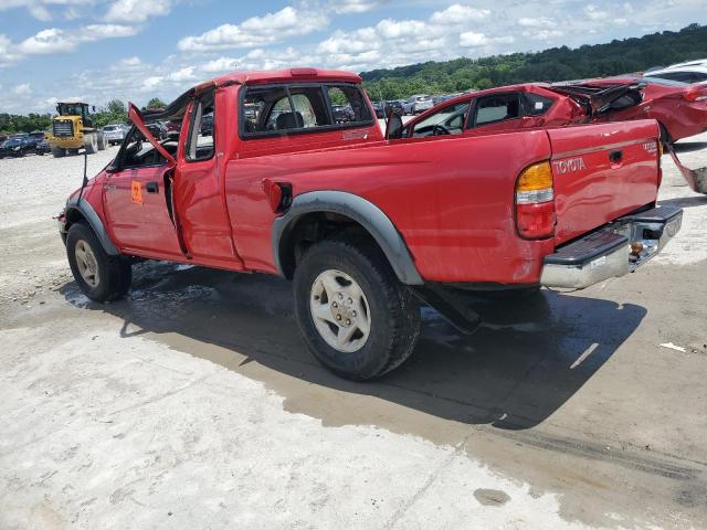 5TESM92N81Z787064 - 2001 TOYOTA TACOMA XTRACAB PRERUNNER წითელი ფოტო 2