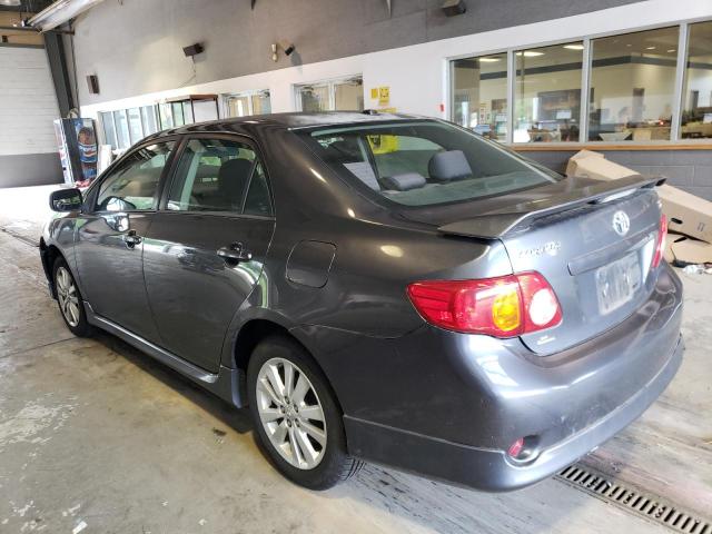 2T1BU40E99C037258 - 2009 TOYOTA COROLLA BASE GRAY photo 2