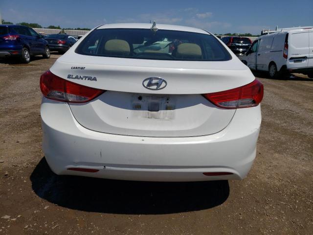 5NPDH4AE3DH307084 - 2013 HYUNDAI ELANTRA GLS WHITE photo 6