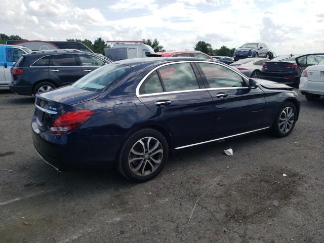 WDDWF4KBXGR135464 - 2016 MERCEDES-BENZ C 300 4MATIC BLUE photo 3