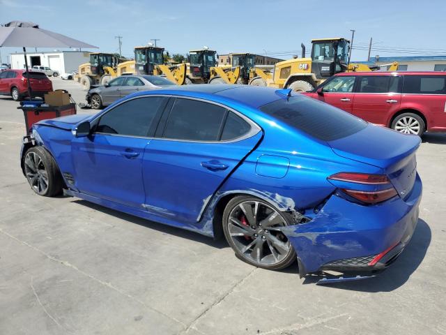 KMTG54TE0NU095868 - 2022 GENESIS G70 BASE BLUE photo 2