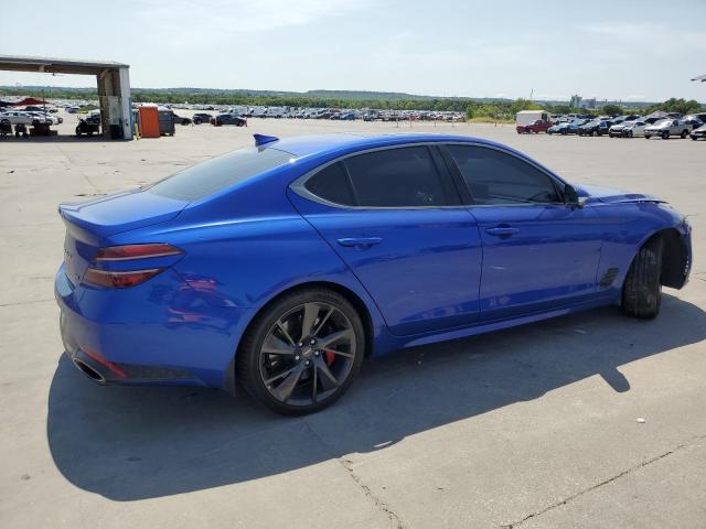 KMTG54TE0NU095868 - 2022 GENESIS G70 BASE BLUE photo 3