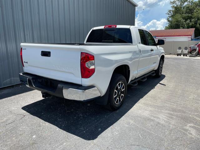 5TFUM5F13JX074881 - 2018 TOYOTA TUNDRA DOUBLE CAB SR/SR5 WHITE photo 4