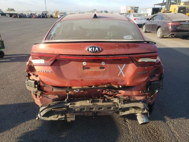 3KPF34AD9LE214197 - 2020 KIA FORTE GT LINE ORANGE photo 6