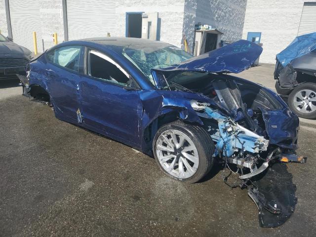 5YJ3E1EB6NF144207 - 2022 TESLA MODEL 3 AW BLUE photo 4