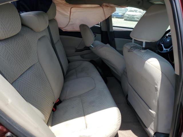 19XFB2F57FE700696 - 2015 HONDA CIVIC LX BURGUNDY photo 10