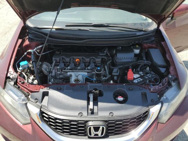 19XFB2F57FE700696 - 2015 HONDA CIVIC LX BURGUNDY photo 11