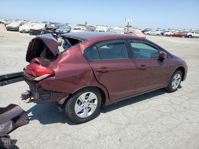 19XFB2F57FE700696 - 2015 HONDA CIVIC LX BURGUNDY photo 3