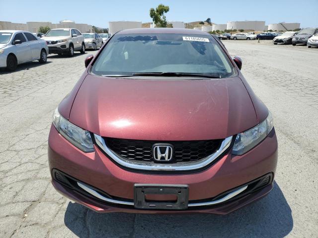19XFB2F57FE700696 - 2015 HONDA CIVIC LX BURGUNDY photo 5