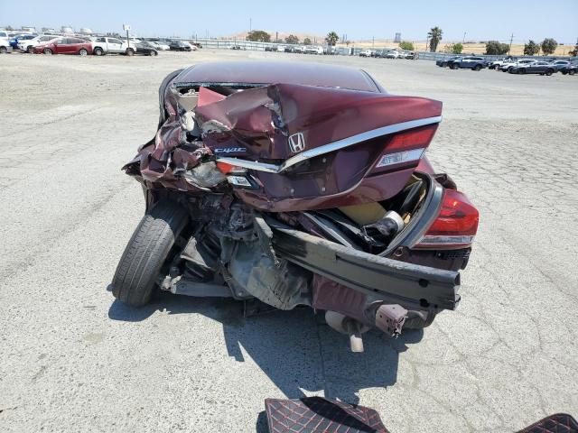 19XFB2F57FE700696 - 2015 HONDA CIVIC LX BURGUNDY photo 6