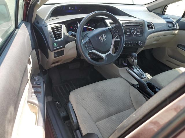 19XFB2F57FE700696 - 2015 HONDA CIVIC LX BURGUNDY photo 8