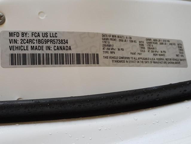 2C4RC1BG9PR573834 - 2023 CHRYSLER PACIFICA TOURING L თეთრი ფოტო 14