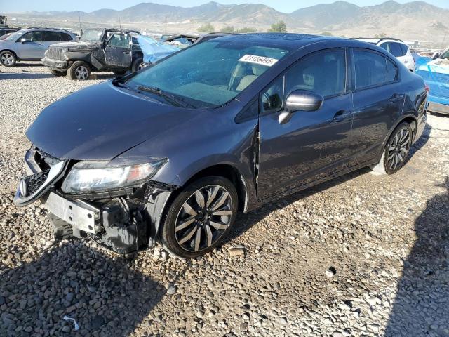 2HGFB2F97FH555698 - 2015 HONDA CIVIC EXL GRAY photo 1
